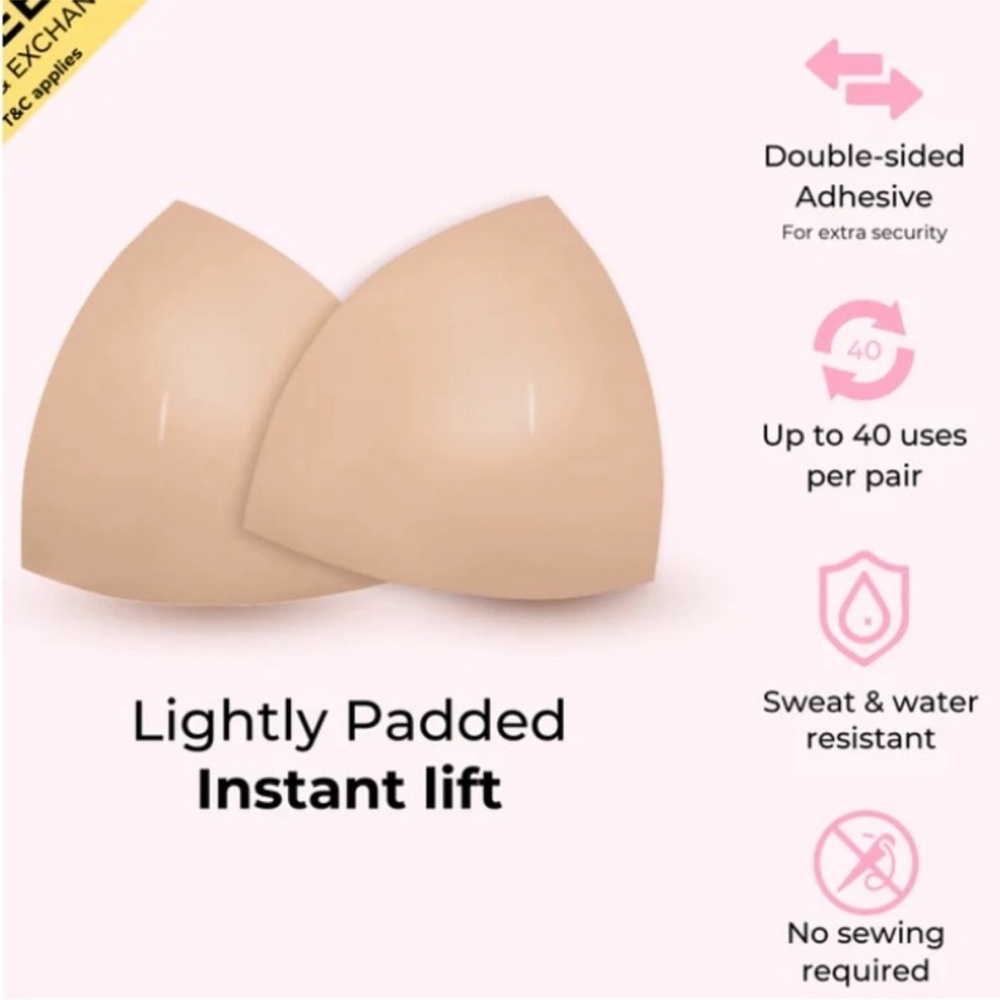 BOOMBA invisible lift bra inserts sand color sz large - Picture 8 of 12